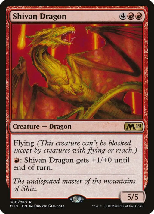 Shivan Dragon [Core Set 2019] - MTG Single