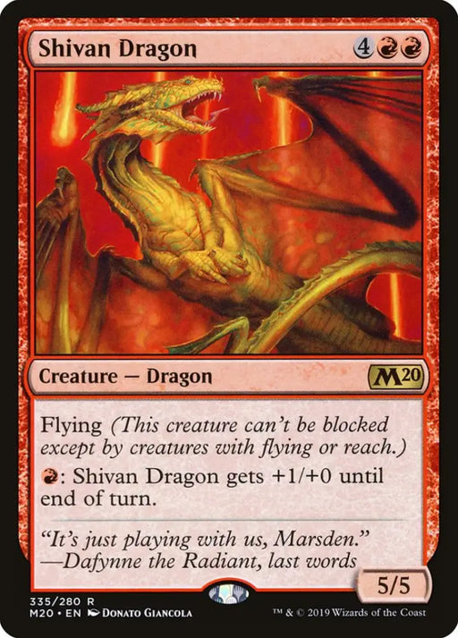 Shivan Dragon [Core Set 2020] - MTG Single
