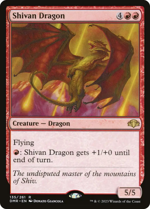 Shivan Dragon [Dominaria Remastered] - MTG Single