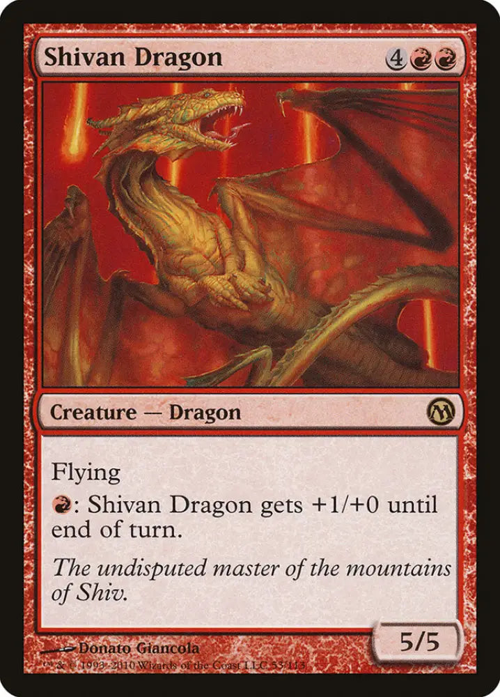 Shivan Dragon [Duels of the Planeswalkers] - MTG Single