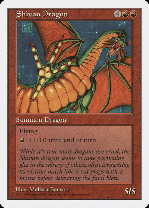 Shivan Dragon [Fifth Edition] - MTG Single