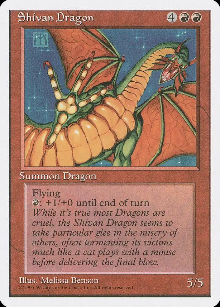 Shivan Dragon [Fourth Edition] - MTG Single
