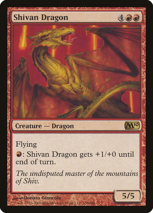 Shivan Dragon [Magic 2010] - MTG Single