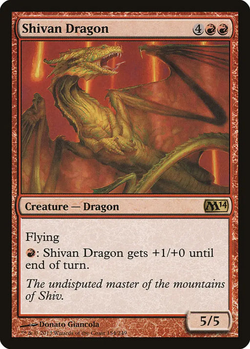 Shivan Dragon [Magic 2014] - MTG Single