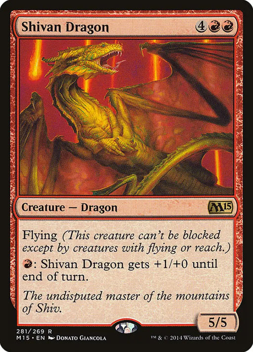 Shivan Dragon [Magic 2015] - MTG Single