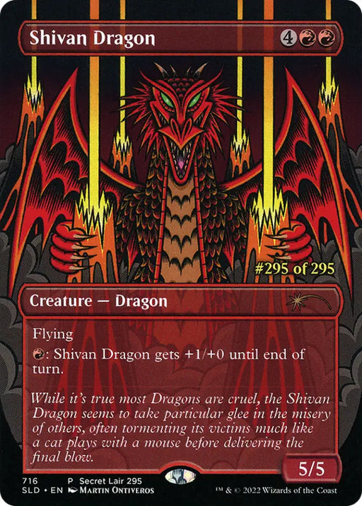 Shivan Dragon (Serialized) [Secret Lair Drop Promos] - MTG Single