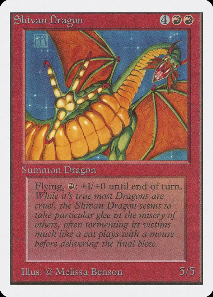 Shivan Dragon [Unlimited Edition] - MTG Single