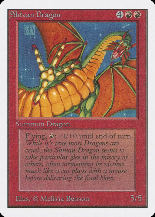 Shivan Dragon [Unlimited Edition] - MTG Single