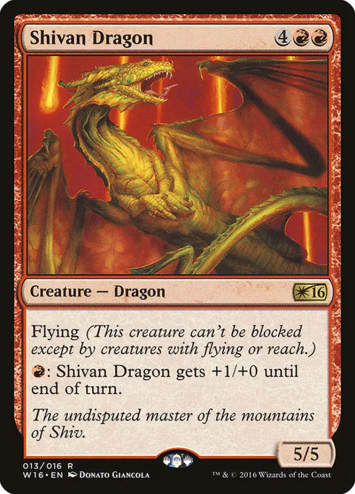 Shivan Dragon [Welcome Deck 2016] - MTG Single