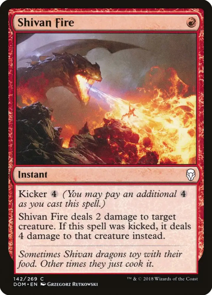 Shivan Fire [Dominaria] - MTG Single