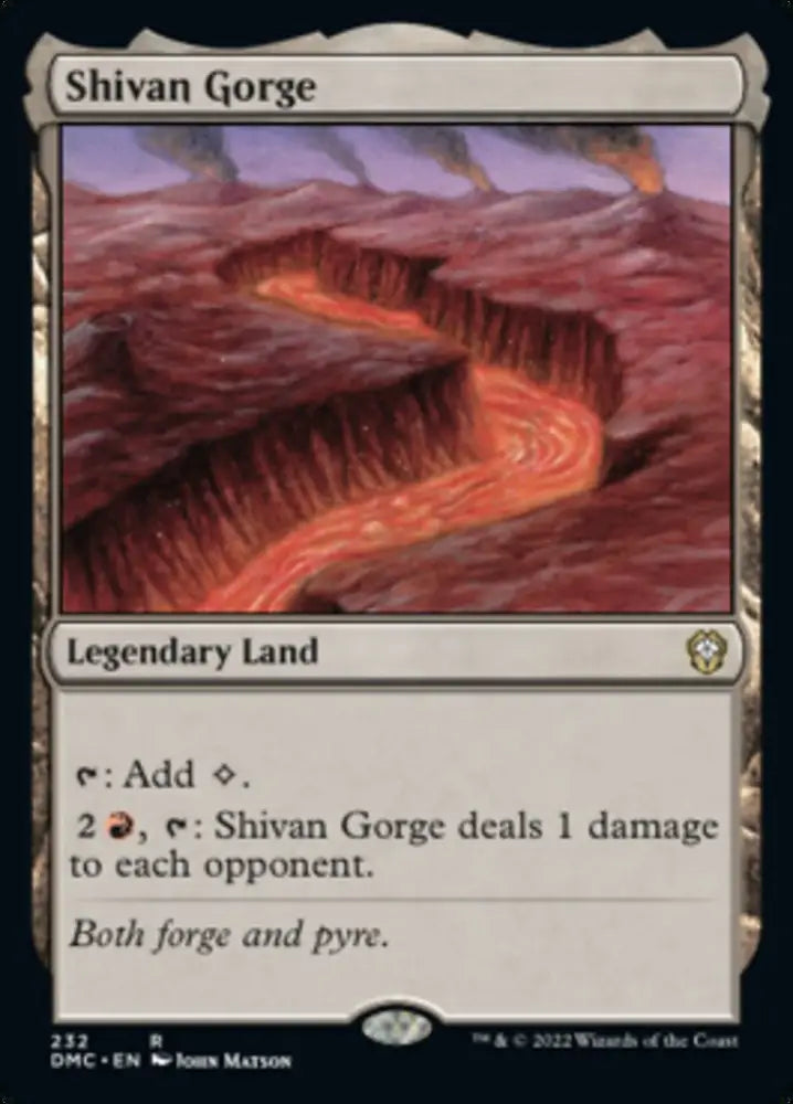 Shivan Gorge [Dominaria United Commander] - MTG Single