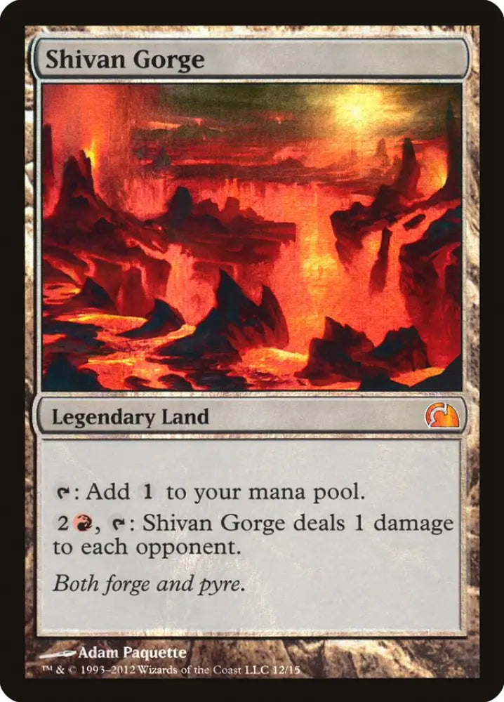 Shivan Gorge [From the Vault: Realms] - MTG Single