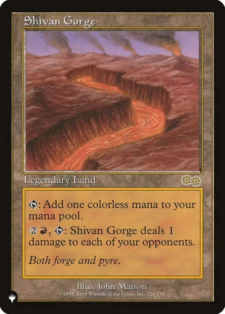 Shivan Gorge [The List] - MTG Single