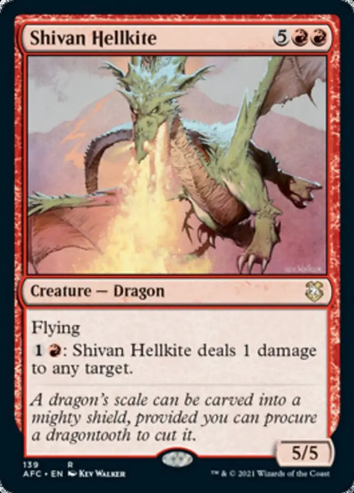 Shivan Hellkite [Dungeons & Dragons: Adventures in the Forgotten Realms Commander] - MTG Single