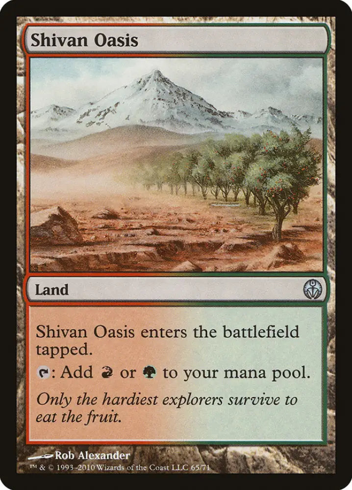 Shivan Oasis [Duel Decks: Phyrexia vs. the Coalition] - MTG Single