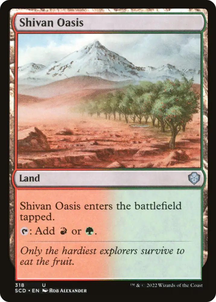 Shivan Oasis [Starter Commander Decks] - MTG Single