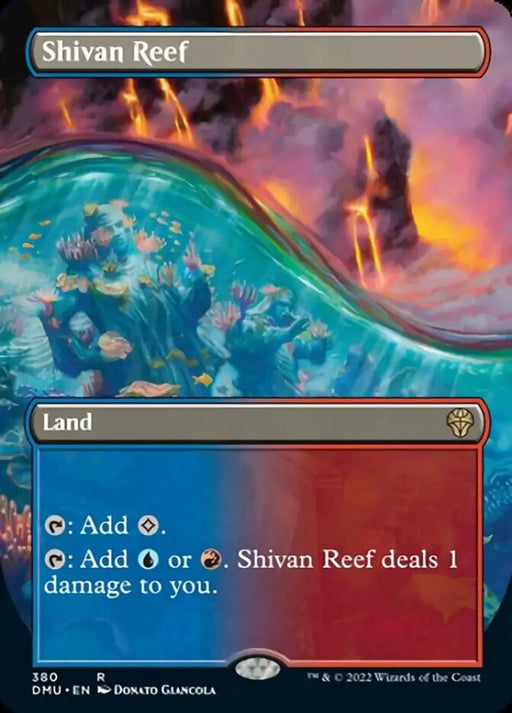 Shivan Reef (Borderless Alternate Art) [Dominaria United] - MTG Single