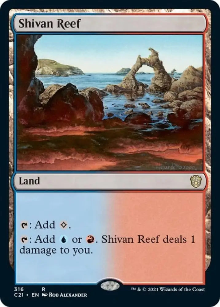 Shivan Reef [Commander 2021] - MTG Single