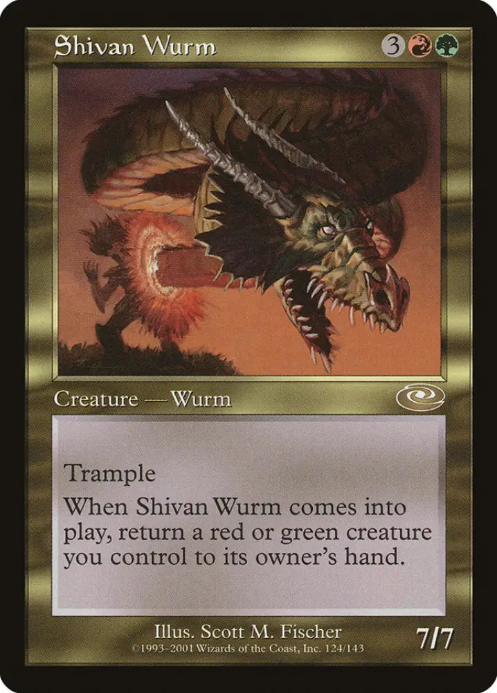 Shivan Wurm [Planeshift] - MTG Single