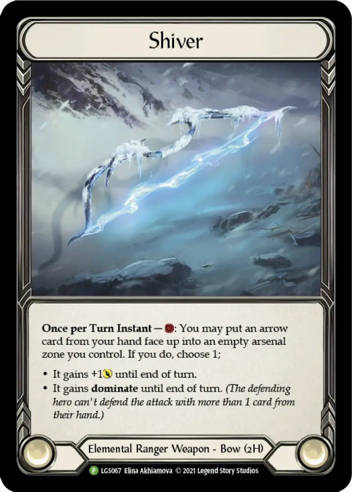 Shiver [LGS067] (Promo) Cold Foil - Flesh And Blood Single