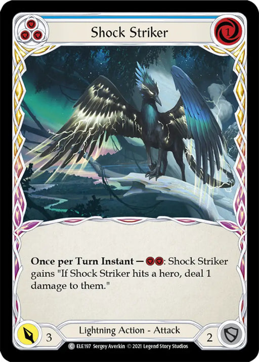 Shock Striker (Blue) [Tales of Aria 1st Edition] 1st Edition Normal - Flesh And Blood Single
