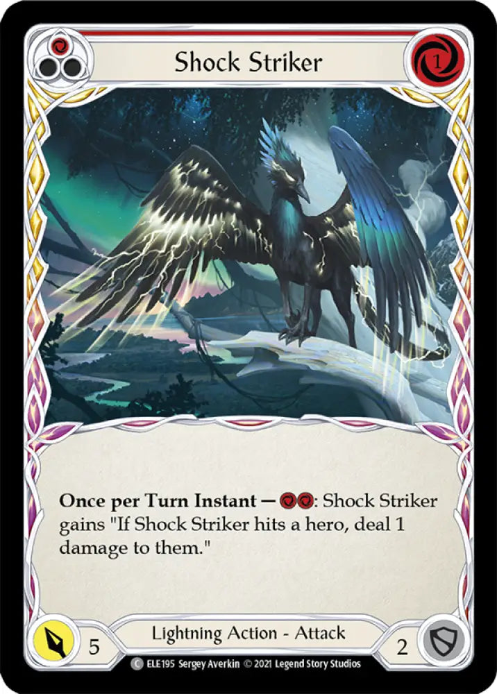 Shock Striker (Red) [Tales of Aria 1st Edition] 1st Edition Normal - Flesh And Blood Single