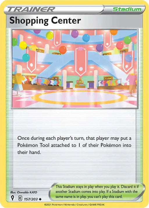 Shopping Center (157/203) [Sword & Shield: Evolving Skies] - Pokemon Single