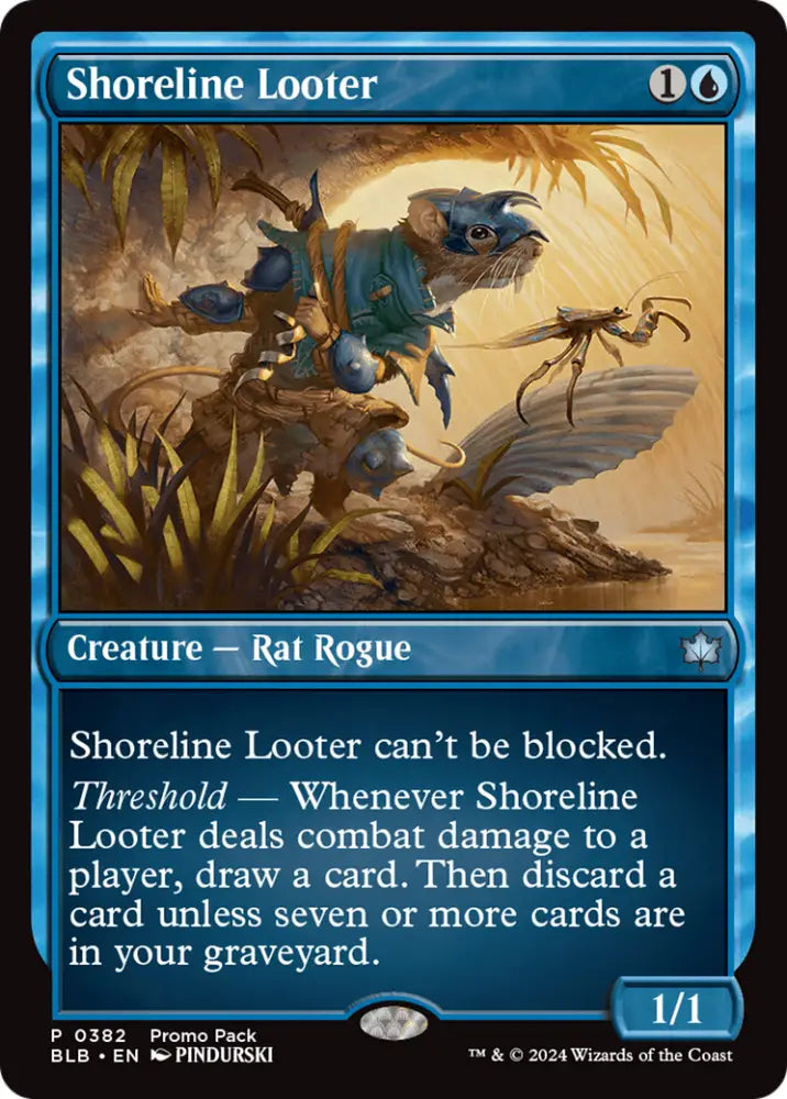 Shoreline Looter [Bloomburrow Promos] - MTG Single