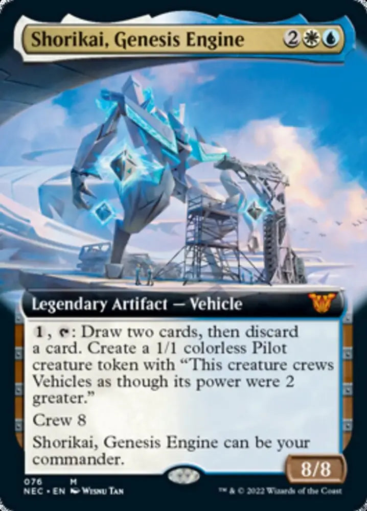 Shorikai Genesis Engine (Extended Art) [Kamigawa: Neon Dynasty Commander] - MTG Single