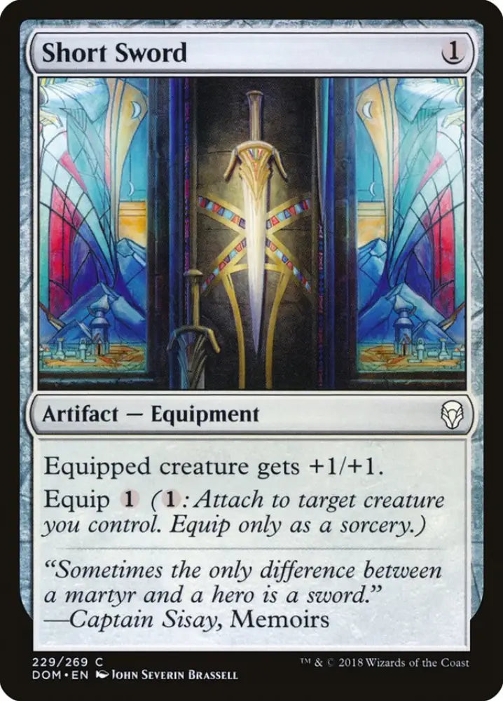 Short Sword [Dominaria] - MTG Single