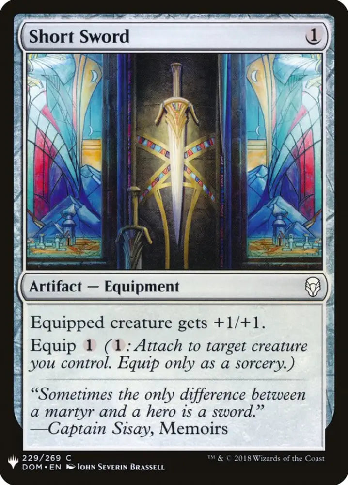 Short Sword [Mystery Booster] - MTG Single