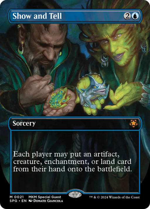 Show and Tell (Borderless) [Murders at Karlov Manor Special Guests] - MTG Single