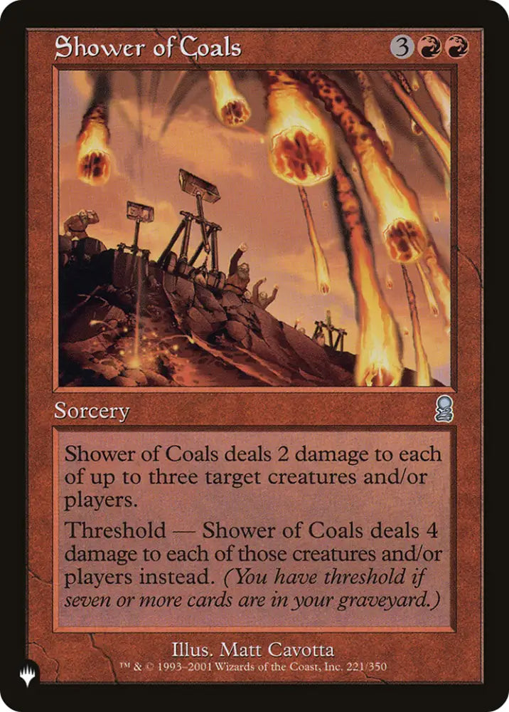 Shower of Coals [The List] - MTG Single