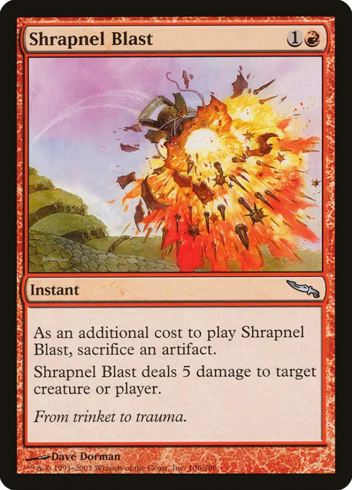 Shrapnel Blast [Mirrodin] - MTG Single