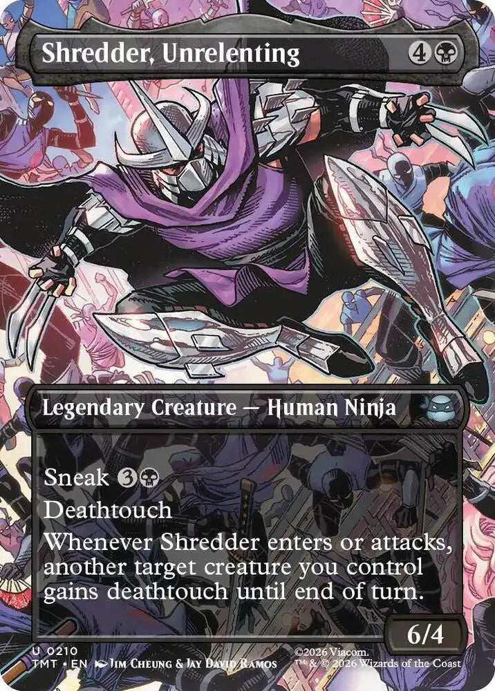 Shredder, Unrelenting (Borderless) (210) [Teenage Mutant Ninja Turtles]