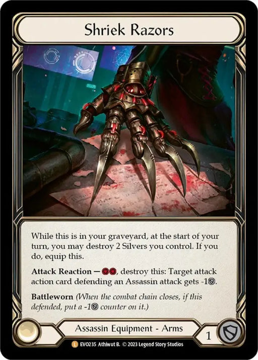 Shriek Razors [Bright Lights] Rainbow Foil - Flesh And Blood Single