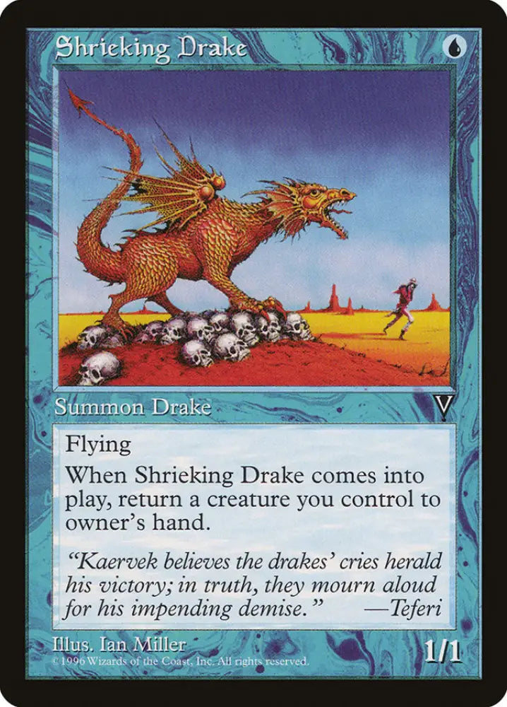 Shrieking Drake [Visions] - MTG Single