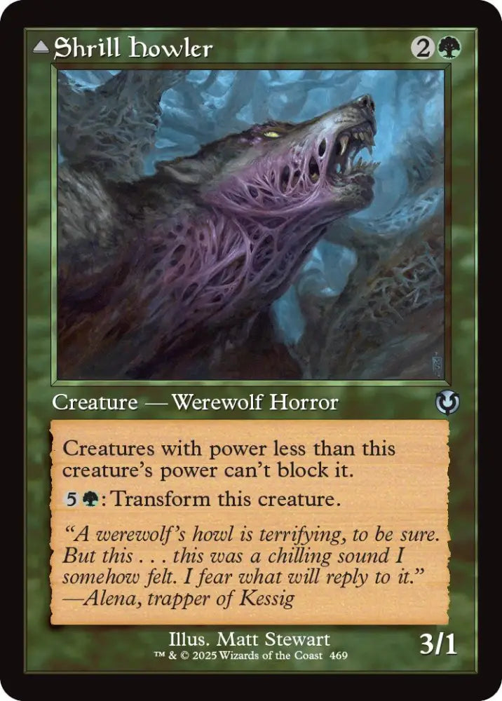 Shrill Howler // Howling Chorus (Retro Frame) [Innistrad Remastered] - MTG Single