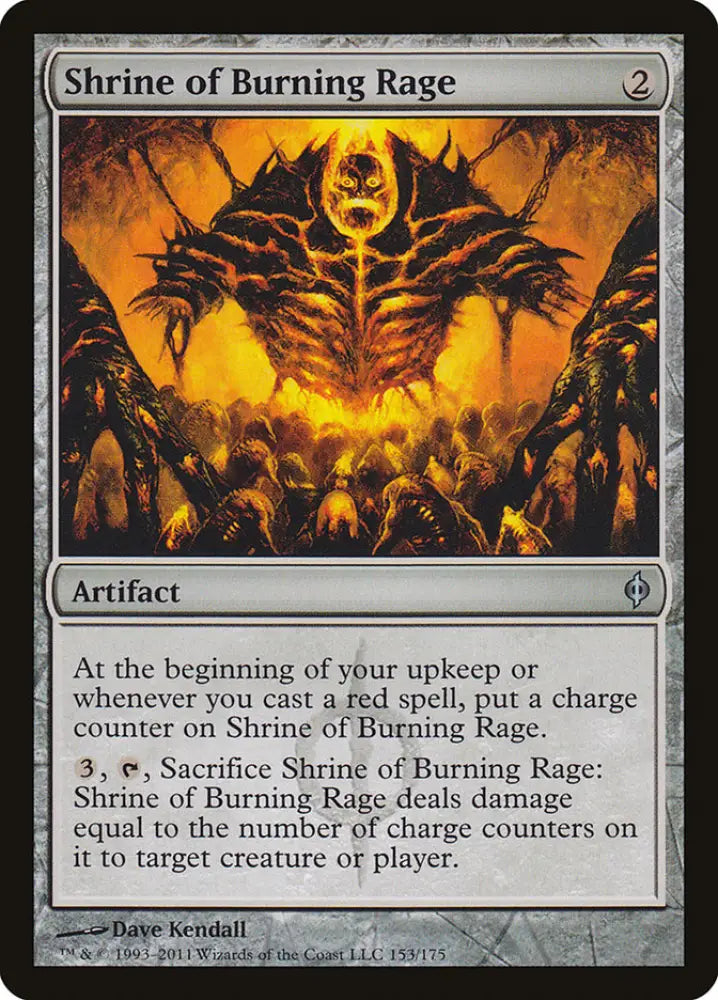 Shrine of Burning Rage [New Phyrexia] - MTG Single