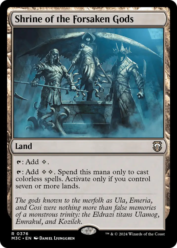 Shrine of the Forsaken Gods (Ripple Foil) [Modern Horizons 3 Commander] - MTG Single