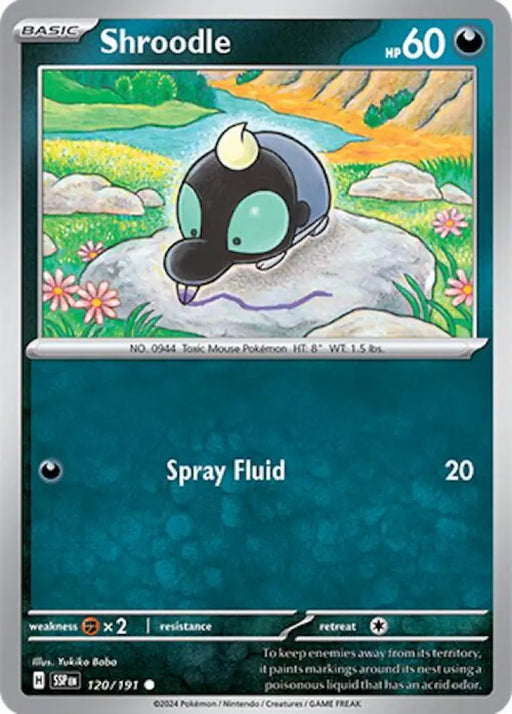 Shroodle (120/191) [Scarlet & Violet: Surging Sparks] - Pokemon Single