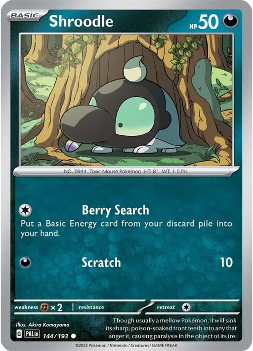Shroodle (144/193) [Scarlet & Violet: Paldea Evolved] - Pokemon Single