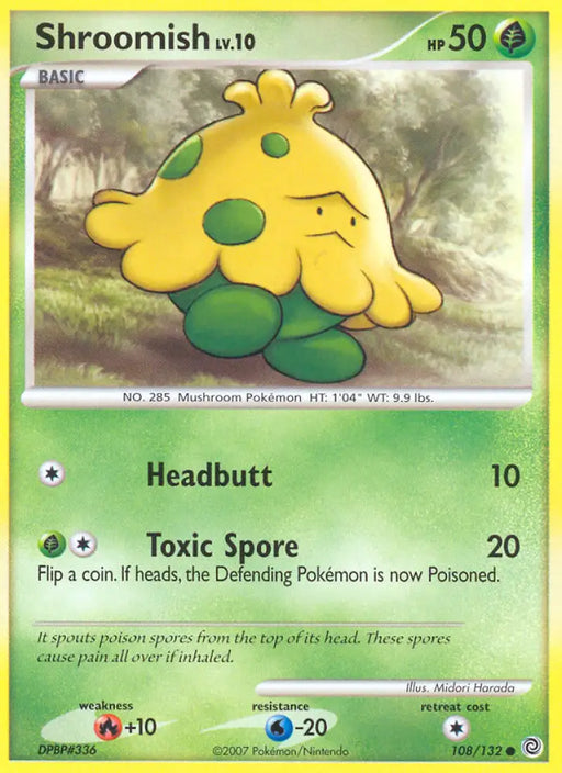 Shroomish (108/132) [Diamond & Pearl: Secret Wonders] - Pokemon Single