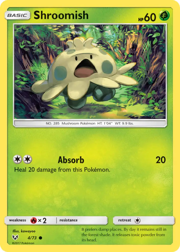 Shroomish (4/73) [Sun & Moon: Shining Legends] - Pokemon Single