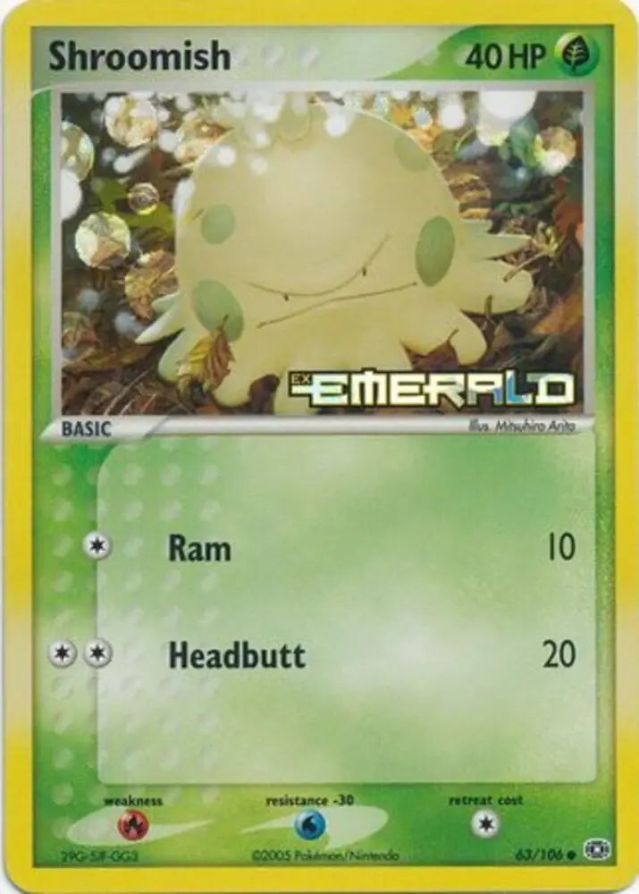 Shroomish (63/106) (Stamped) [EX: Emerald] - Pokemon Single