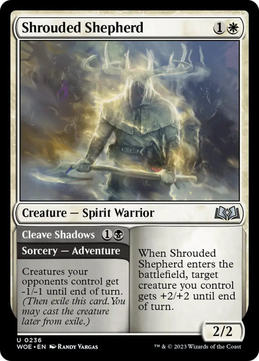 Shrouded Shepherd // Cleave Shadows [Wilds of Eldraine] - MTG Single