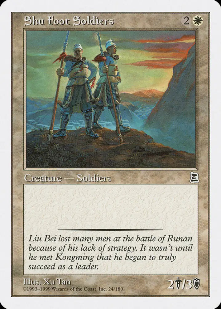Shu Foot Soldiers [Portal Three Kingdoms] - MTG Single