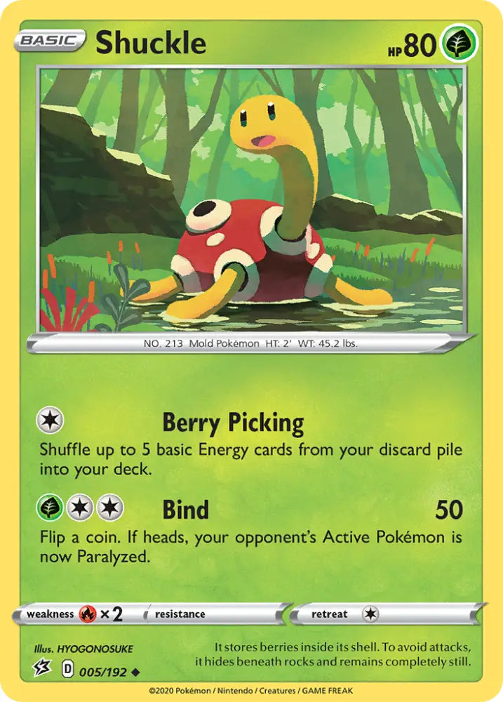 Shuckle (005/192) [Sword & Shield: Rebel Clash] - Pokemon Single