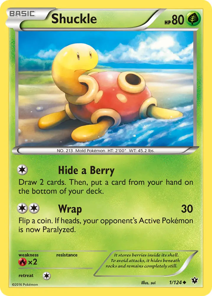 Shuckle (1/124) [XY: Fates Collide] - Pokemon Single