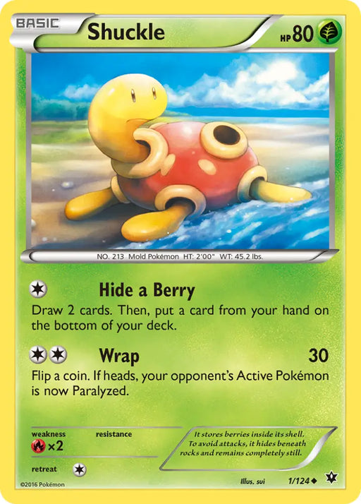 Shuckle (1/124) [XY: Fates Collide] - Pokemon Single